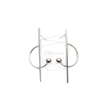 ERG-1914-R【2個入り】ハーフサークルワイヤーピアス ,Half Circle Wire Post Earrin