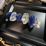 レジンのヘアバレッタ ブルー