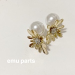 Perl catch付きmetalflowerpierce1セット