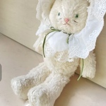 オーガニックコットンのねこのぬいぐるみ