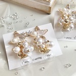 ガラスドームのstarピアス♡