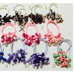 “くるくる”   カーリーリボンのヘアゴム (S) pair