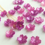 12個・11mm・桜・オーキッドパープル・フラワーパーツ・21103039