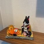 羊毛フェルト　お正月うさぎ　ミニサイズ