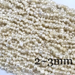 一連  ◆2~3mm◆ 淡水パール バロック 