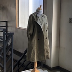 【冬SALE】手染厚手リネンコート25番手厚手belgian linen ベージュ