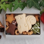 こりすのクリスマスクッキー缶(小)2021
