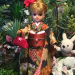 成人式♪りかちゃんの振袖の着物です