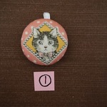携帯クリーナーストラップ　おすまし猫・羊・うさぎ③　2種類