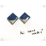リッチブルーのピアス/ノンホールピアス