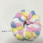 ふわふわモコモコシュシュ  虹色