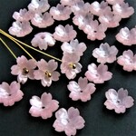 12個・11mm・桜・ピンク・桜色・フラワーパーツ・21103039