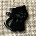 フランス ボタン キャット ブラック TB 黒猫　B-2522