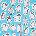 ゆるペンギンのフレークシール