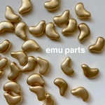 matte gold 歪型charm6p