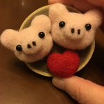 ラブラブこぶたちゃんマグネット(^^)