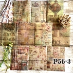 ★SALE★送料無料【P56-3 コラージュ素材】デザインペーパー　海外紙モノ　手帳　背景紙　パレットジャーナル　硫酸紙