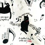 深赤色の、ねことピアノと音符のA4大きめトートバッグ＊レッスンバッグ＊エコバッグ