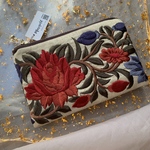 【Christmas event】刺繍リボンミニポーチ