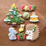 『クリスマス』クッキーセット／ねずみ＆ハリネズミ