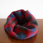 チェックのスヌード