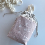nsさまオーダー☆3本収納❣️鳥さん刺繍の哺乳瓶ポーチ