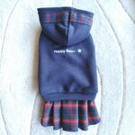 犬服！Msize！チェックスカート