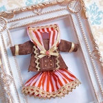 【セーラー】🍫🍓チョコ好き必見⭐️いちごチョコのセーラー服スカート上下2点セットオビツ11 ねんどろいどどーる
