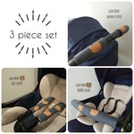 gray bear◆ベビーカーカバー３点set