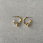  ...pierce knot1 silver925ポスト〈 ノットフープピアス〉