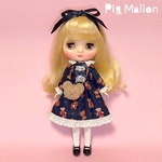 Teddyワンピースセット・黒　ミディブライス アウトフィット