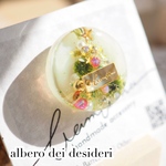 albero dei desideri /   クリスマスツリーのレジンヘアゴム・ポニーフック