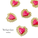 RED(6個入)Petit cameo charm