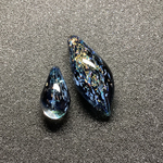 【JINガラス 気まぐれ試作室】ダイクロ 端材 ネックレス 左のみ