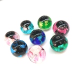 蓄光 ホタルガラス 8mm 8個セット 8カラー  沖縄 とんぼ玉 とんぼガラス 