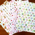 猫デザインペーパー「ファンシー」（5種類ｘ2枚ずつセット）
