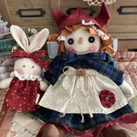 カントリードール(グリーンチェック)子うさぎと一緒