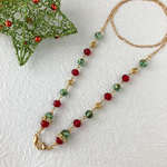 NEW⭐マスクストラップ　クリスマスカラー(マスクチェーン、マスクアクセサリー）