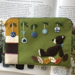 🧸felt  de patchworkテディベアのお薬手帳ケース🧸
