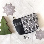 12/14まで　ミナペルホネン　生地使用　ハンドメイド　ポーチ　タルト choucho TC-C
