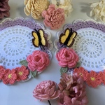 レース編み お花のドイリー コースターセット 🌷🌸🌺🌻