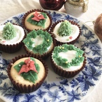 あんバタークリスマスカップケーキ🎄