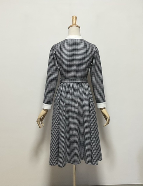 ことり♡LEONARD♡ワンピース 千鳥柄ニットワンピース | celeste