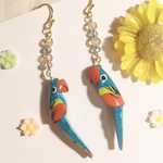 インコのスプリングピアス