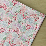 50*50【ブロード】フォレストガーデン／レッド《 生地 ブロード生地 綿 コットン フラワー 花柄 お花 北欧 北欧柄 赤 COTTONCANDY 薄手 》