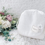 【名入れ刺繍ワッペン】刺繍職人さんこだわりの名入れワッペン  くまさん