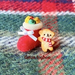  【ピアス・イヤリング】お菓子いっぱいクリスマスブーツ