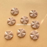 23mm【4コ】デザインカット ヴィンテージ カボション《モカベージュ》