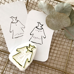 ゆらめくワンピース＊消しゴムはんこ