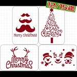 ステンシルシート　【X-6】　クリスマス